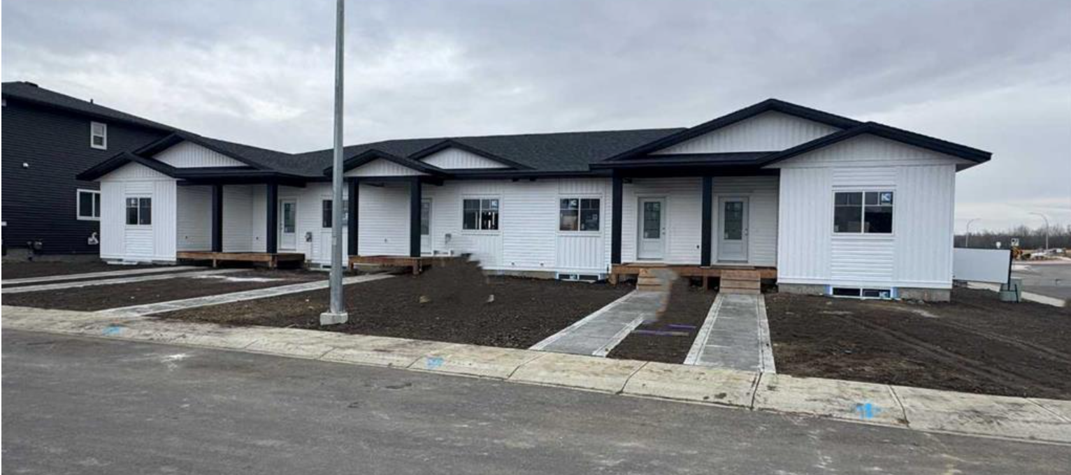 True Line new Townhomes Rendering in the community of GrayHawk Sylvan Lake